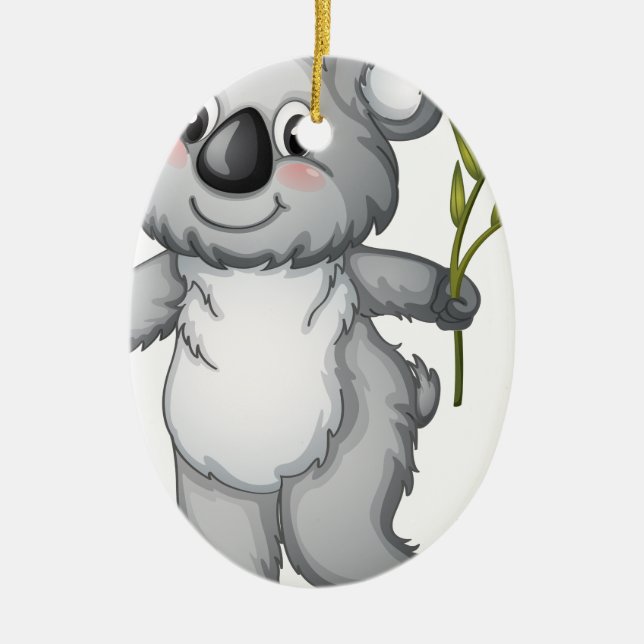 Ornamento De Cerâmica Koala (Frente)