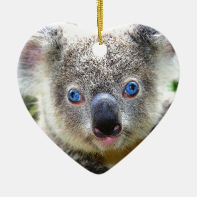 Ornamento De Cerâmica Koala Bears (Frente)