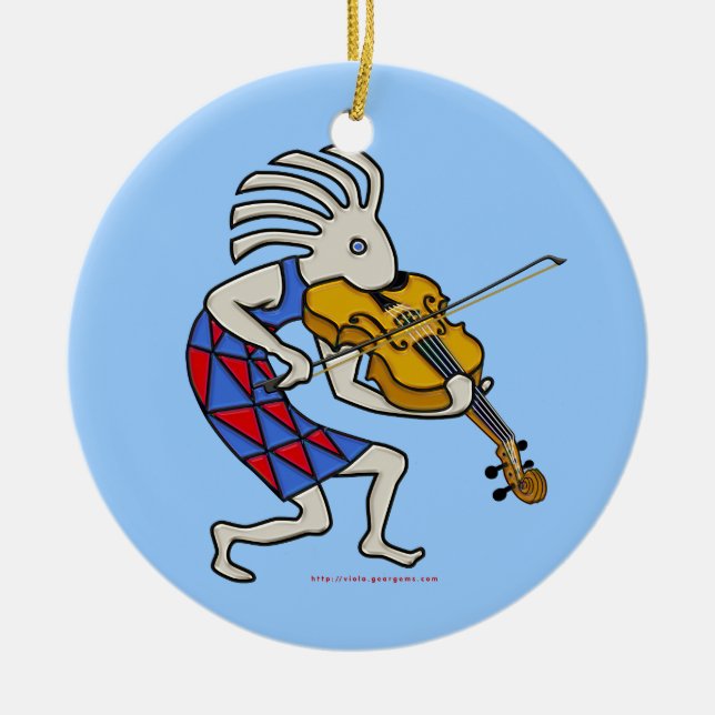 Ornamento De Cerâmica Kokovioli (Frente)