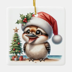 Ornamento De Cerâmica Kookaburra personalizado Natal australiano