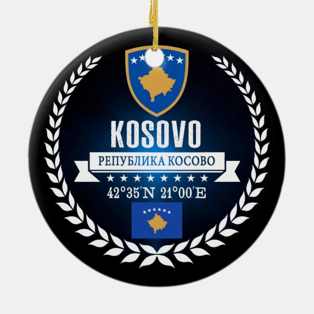 Ornamento De Cerâmica Kosovo (Traseira)