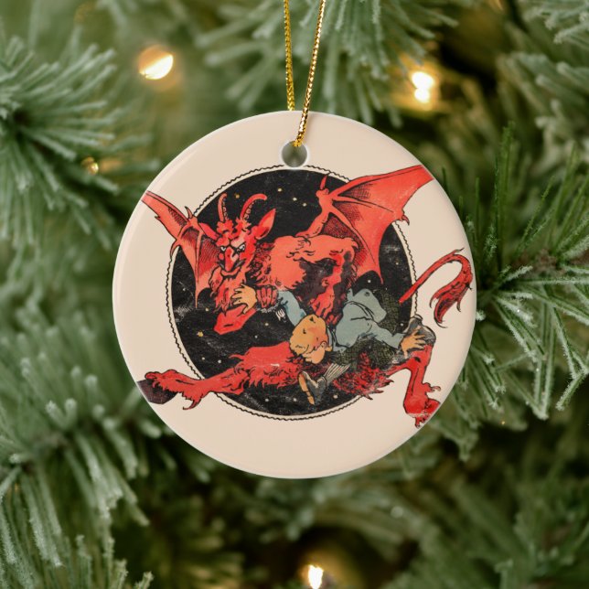Ornamento De Cerâmica Krampus (Árvore)