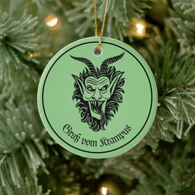 Ornamento De Cerâmica Krampus (Árvore)