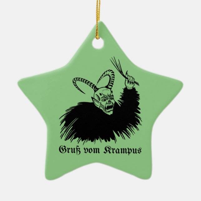 Ornamento De Cerâmica Krampus (Frente)