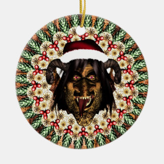 Ornamento De Cerâmica Krampus alegre