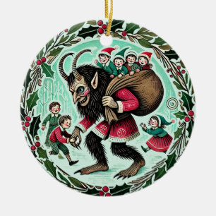 Ornamento De Cerâmica Krampus Christmas