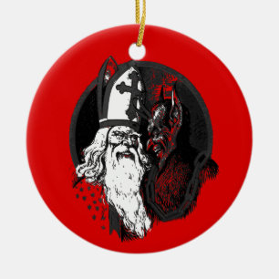 Ornamento De Cerâmica krampus do entalhe da rua