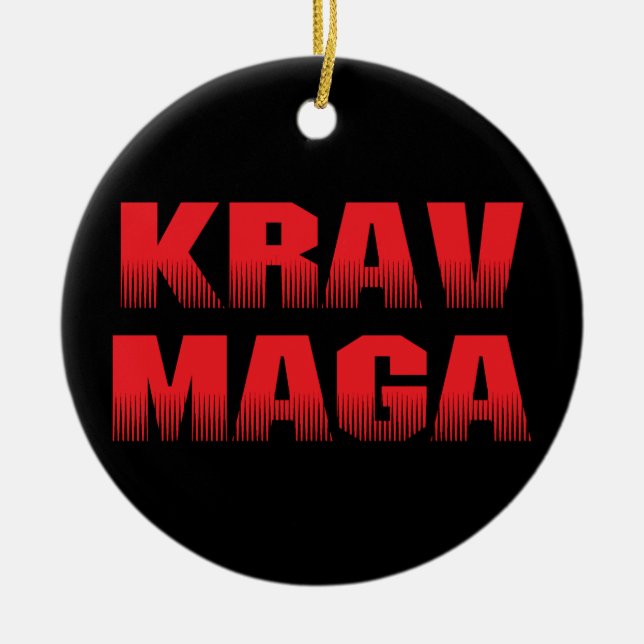 Ornamento De Cerâmica Krav Maga (Frente)