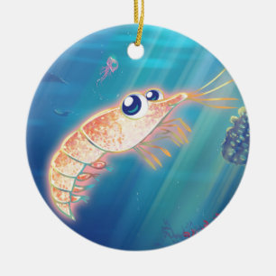 Ornamento De Cerâmica Krill bonito