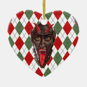Ornamento De Cerâmica Kristmas de natal xadrez