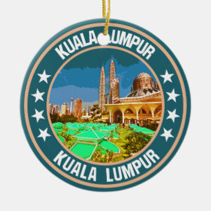 Ornamento De Cerâmica Kuala Lumpur