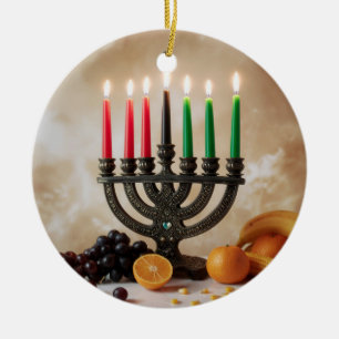 ORNAMENTO DE CERÂMICA KWANZAA