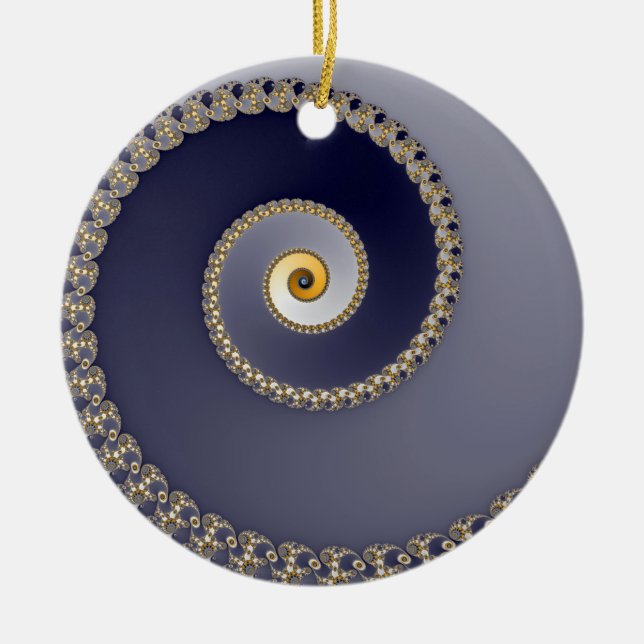 Ornamento De Cerâmica Lá em baixo (Frente)