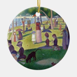 Ornamento De Cerâmica La icónico colorido Jatte grandioso de Georges