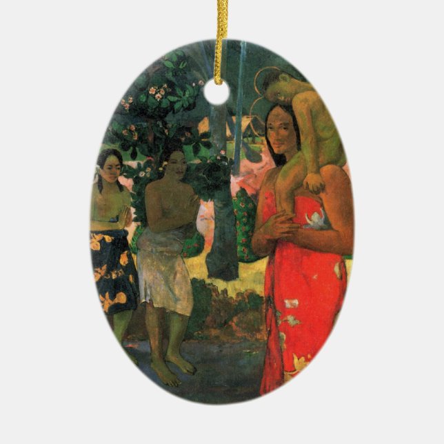 Ornamento De Cerâmica La Orana Maria - Paul Gauguin (Frente)