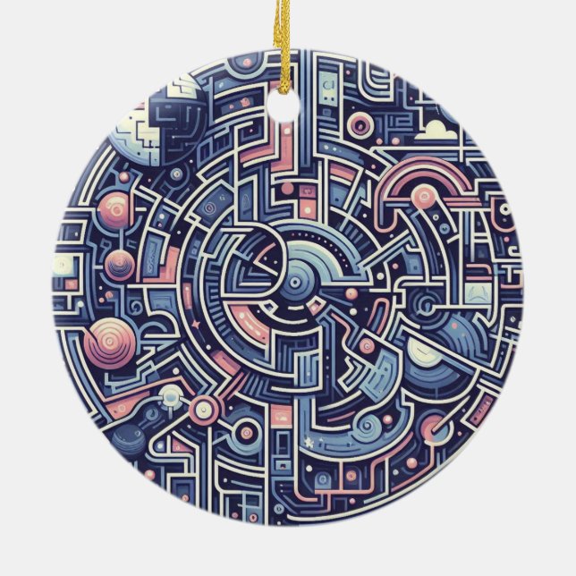 Ornamento De Cerâmica labirinto (Traseira)