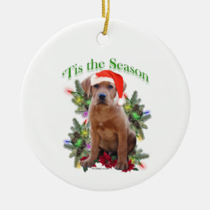 Ornamento De Cerâmica Labrador Retriever "Tis