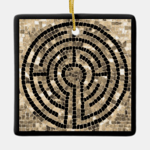 Ornamento De Cerâmica LABYRINTH V Cerâmica Praça