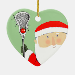 Ornamento De Cerâmica Lacrosse Colecionável de Natal