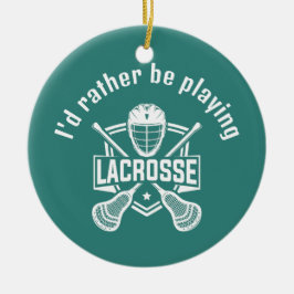 Ornamento De Cerâmica Lacrosse Design 
