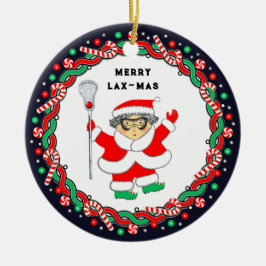 Ornamento De Cerâmica Lacrosse Feminino