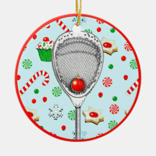Ornamento De Cerâmica Lacrosse Goleiro Colecionável 2026