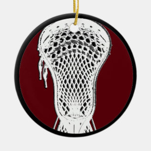 Ornamento De Cerâmica lacrosse personalizada