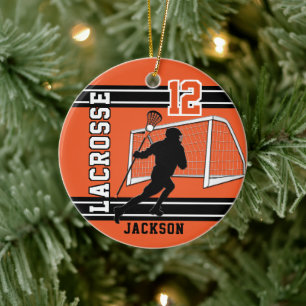 Ornamento De Cerâmica Lacrosse 🥍 Sport - Orange