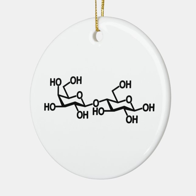 Ornamento De Cerâmica Lactose Estrutura Do Leite (Esquerda)