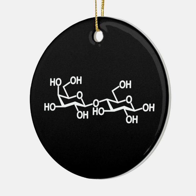 Ornamento De Cerâmica Lactose Estrutura Do Leite (Esquerda)