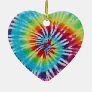 Ornamento De Cerâmica Lados da espiral 2 do arco-íris