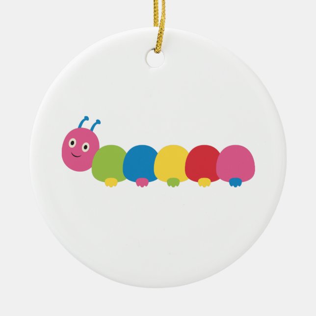 Ornamento De Cerâmica Lagarta (Frente)