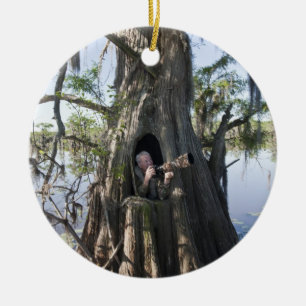 Ornamento De Cerâmica Lago Caddo, esconderijo de caça