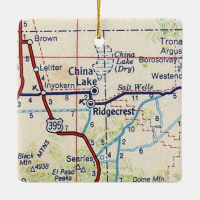 Ornamento De Cerâmica Lago China CA (Verso)