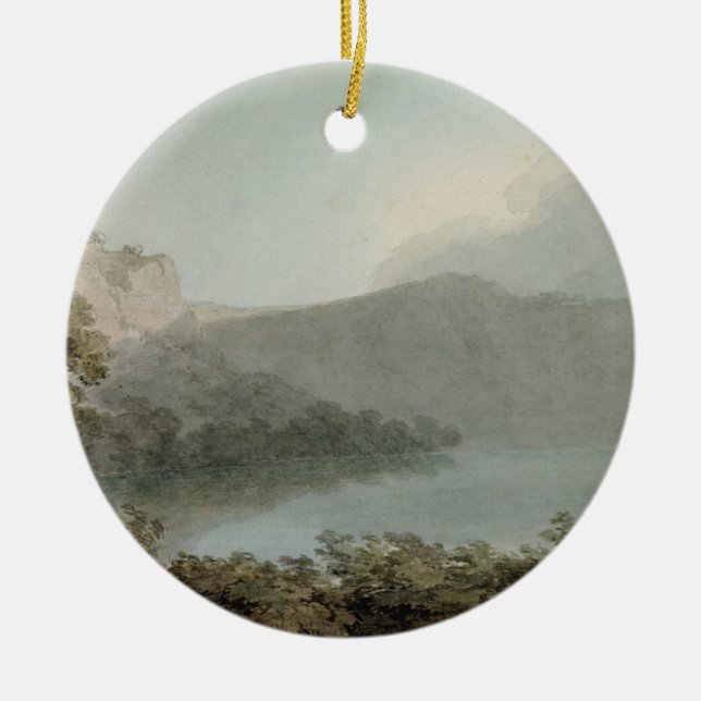 Ornamento De Cerâmica Lago de Vico entre Roma e Florença, 1783 (grap (Frente)