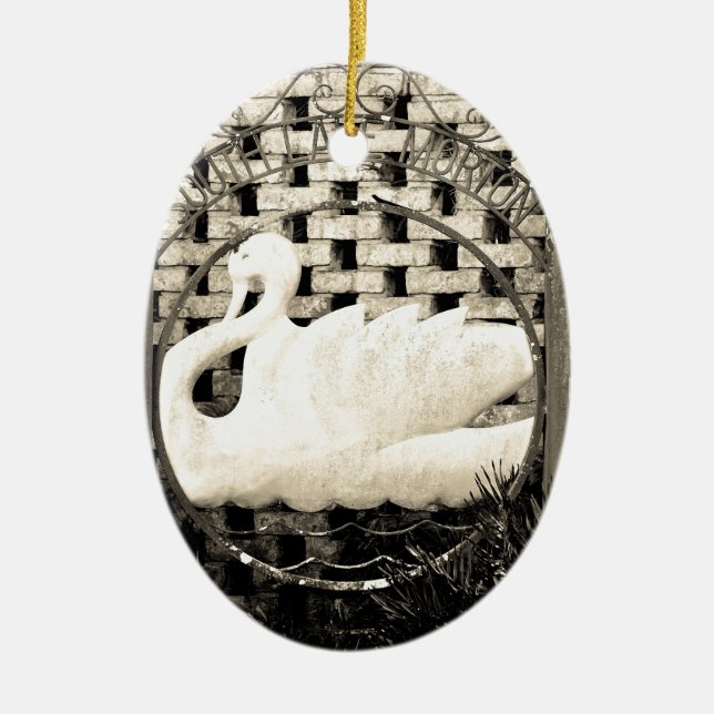 Ornamento De Cerâmica Lago histórico Morton (Frente)