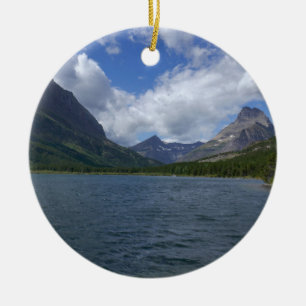Ornamento De Cerâmica Lago Josephine no Parque Nacional Glacier