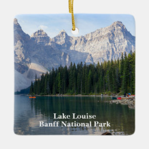 Ornamento De Cerâmica Lago Louise em Banff Canada