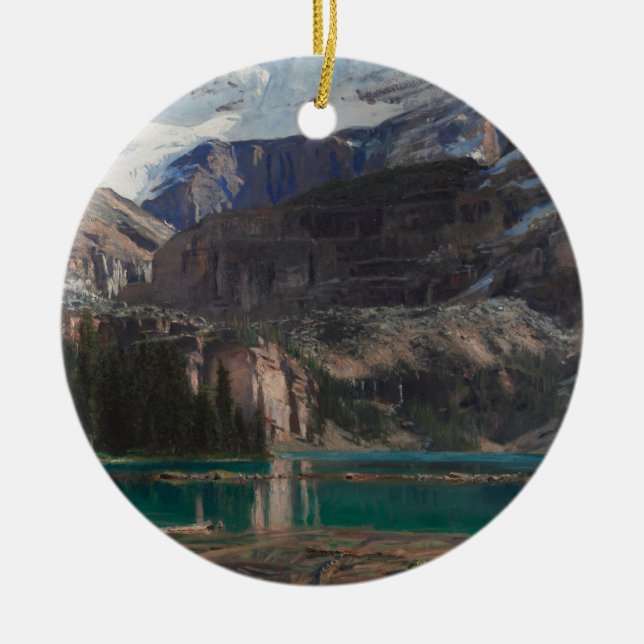 Ornamento De Cerâmica Lago O'Hara por John Singer Sargent, Arte Vitorian (Frente)