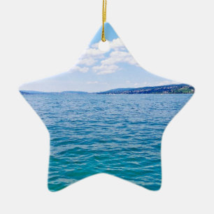 Ornamento De Cerâmica Lago Zurich