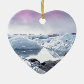 Ornamento De Cerâmica Lagoa da geleira de Islândia