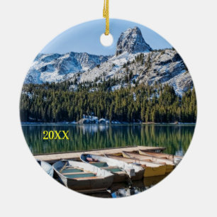 Ornamento De Cerâmica Lagos de Mamute, Lago George, Keepsawn