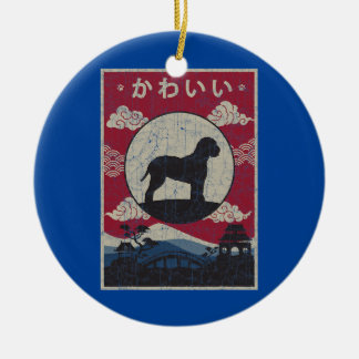 Ornamento De Cerâmica Lagotto Romagnolo Design japonês Kawaii Cog Mãe