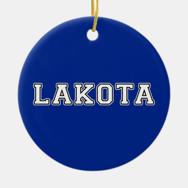Ornamento De Cerâmica Lakota (Frente)