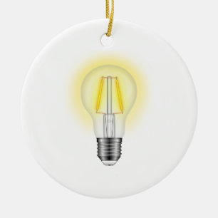 Ornamento De Cerâmica Lâmpada brilhante