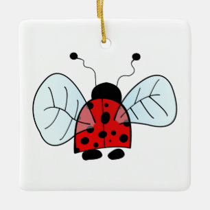 Ornamento De Cerâmica Lâmpada de Mesa Ladybug