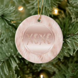 Ornamento De Cerâmica Lâmpada Leve de Impressão Zebra Cor-de-Rosa XOXO