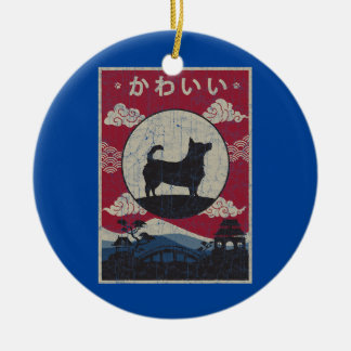 Ornamento De Cerâmica Lancashire Heeler Design japonês Kawaii Cog Mãe