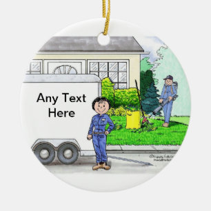 Ornamento De Cerâmica Landscaper - Feminino