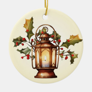 Ornamento De Cerâmica Lanterna de Natal